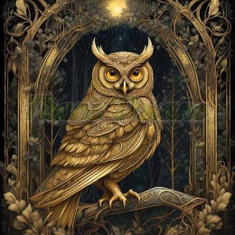 PANEL DRUKOWANY W ZŁOTYM LESIE-SOWA NR 26