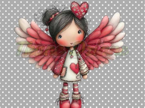 PANEL DRUKOWANY WALENTYNKOWA DZIEWCZYNKA NR 11