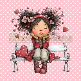 PANEL DRUKOWANY WALENTYNKOWA DZIEWCZYNKA NR 1