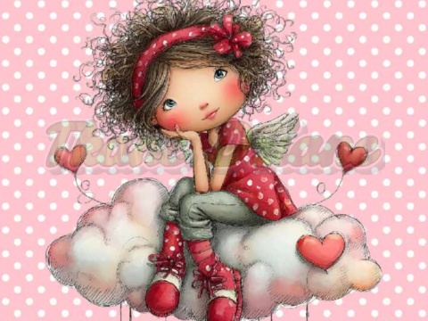 PANEL DRUKOWANY WALENTYNKOWA DZIEWCZYNKA NR 3