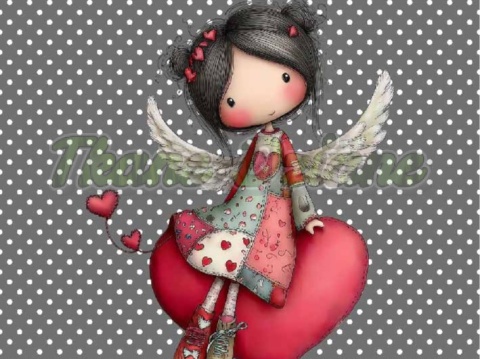 PANEL DRUKOWANY WALENTYNKOWA DZIEWCZYNKA NR 5