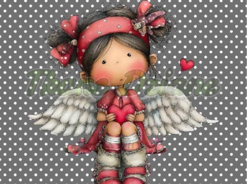 PANEL DRUKOWANY WALENTYNKOWA DZIEWCZYNKA NR 7