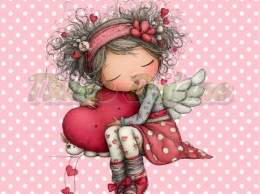 PANEL DRUKOWANY WALENTYNKOWA DZIEWCZYNKA NR 8