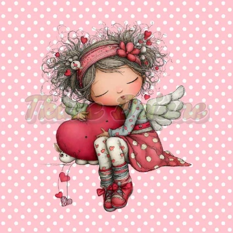 PANEL DRUKOWANY WALENTYNKOWA DZIEWCZYNKA NR 8