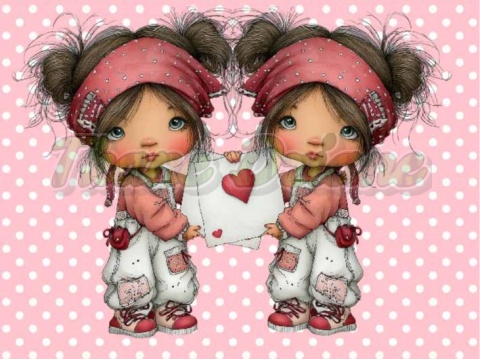 PANEL DRUKOWANY WALENTYNKOWA DZIEWCZYNKA NR 9