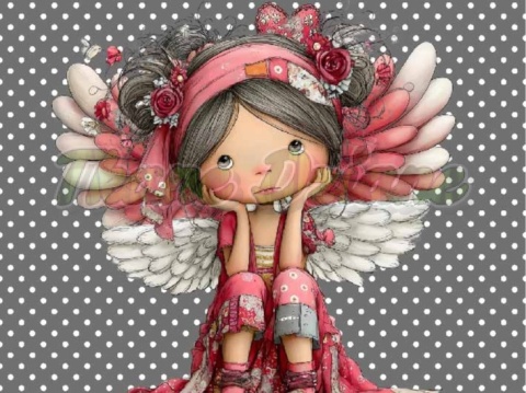 PANEL DRUKOWANY WALENTYNKOWA DZIEWCZYNKA NR 10