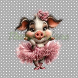 PANEL DRUKOWANY WALENTYNKOWA ŚWINKA NR 14