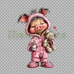 PANEL DRUKOWANY WALENTYNKOWA ŚWINKA NR 15