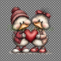 PANEL DRUKOWANY WALENTYNKOWE KACZORY NR 16