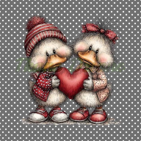 PANEL DRUKOWANY WALENTYNKOWE KACZORY NR 16