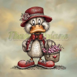 PANEL DRUKOWANY WALENTYNKOWE KACZORY NR 17