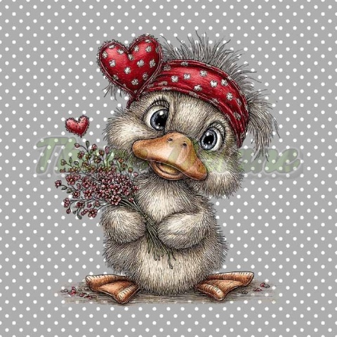 PANEL DRUKOWANY WALENTYNKOWE KACZORY NR 18