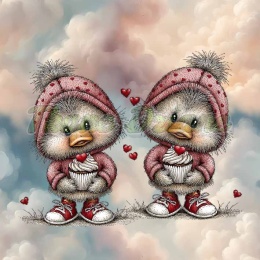 PANEL DRUKOWANY WALENTYNKOWE KACZORY NR 21