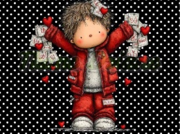 PANEL DRUKOWANY WALENTYNKOWY CHŁOPIEC NR 4