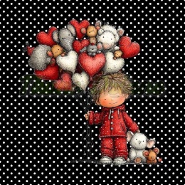 PANEL DRUKOWANY WALENTYNKOWY CHŁOPIEC NR 5