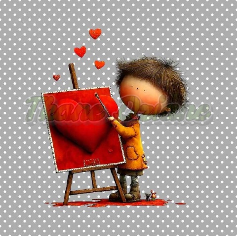 PANEL DRUKOWANY WALENTYNKOWY CHŁOPIEC NR 6