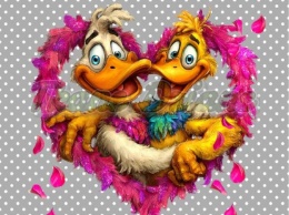 PANEL DRUKOWANY WALENTYNKOWY KACZOR NR 3