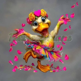 PANEL DRUKOWANY WALENTYNKOWY KACZOR NR 6