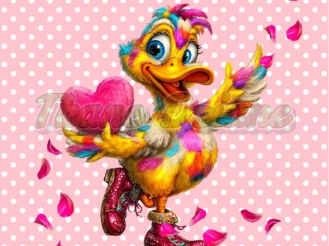 PANEL DRUKOWANY WALENTYNKOWY KACZOR NR 9