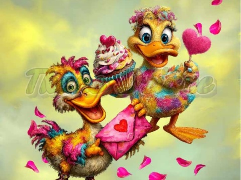 PANEL DRUKOWANY WALENTYNKOWY KACZOR NR 10