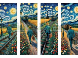 PANEL DRUKOWANY ZAKŁADKI DO KSIĄŻEK -VAN GOGH NR 5
