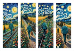 PANEL DRUKOWANY ZAKŁADKI DO KSIĄŻEK -VAN GOGH NR 5
