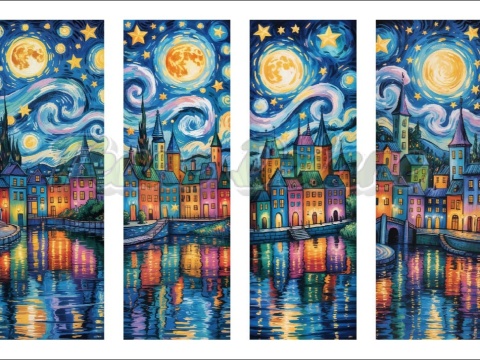 PANEL DRUKOWANY ZAKŁADKI DO KSIĄŻEK -VAN GOGH NR 6