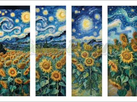 PANEL DRUKOWANY ZAKŁADKI DO KSIĄŻEK -VAN GOGH NR 7