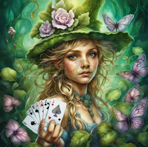 PANEL DRUKOWANY ZIELONA ALICJA W KRAINIE CZARÓW NR 2