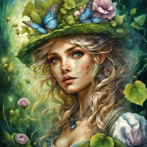 PANEL DRUKOWANY ZIELONA ALICJA W KRAINIE CZARÓW NR 3