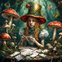 PANEL DRUKOWANY ZIELONA ALICJA W KRAINIE CZARÓW NR 6