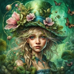 PANEL DRUKOWANY ZIELONA ALICJA W KRAINIE CZARÓW NR 7