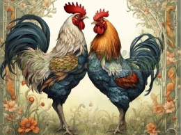 PANEL DRUKOWANY ART NOUVEAU- KOGUT NR 50