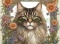 PANEL DRUKOWANY ART NOUVEAU- KOT NORWESKI LEŚNY NR 59