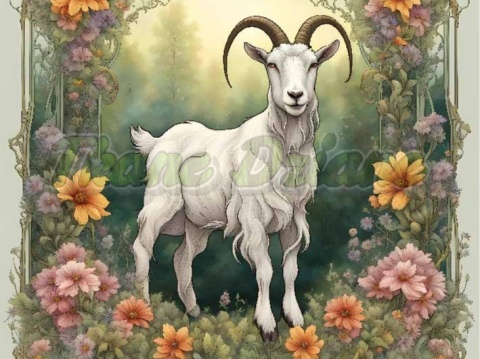 PANEL DRUKOWANY ART NOUVEAU- KOZA NR 44