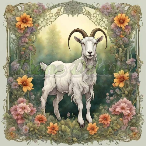 PANEL DRUKOWANY ART NOUVEAU- KOZA NR 44