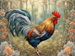 PANEL DRUKOWANY ART NOUVEAU- KOGUT NR 49