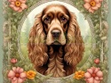 PANEL DRUKOWANY ART NOUVEAU-PIES COCKER SPANIEL NR 76