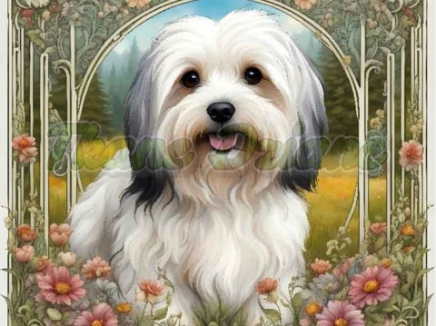 PANEL DRUKOWANY ART NOUVEAU-PIES HAWAŃCZYK NR 79