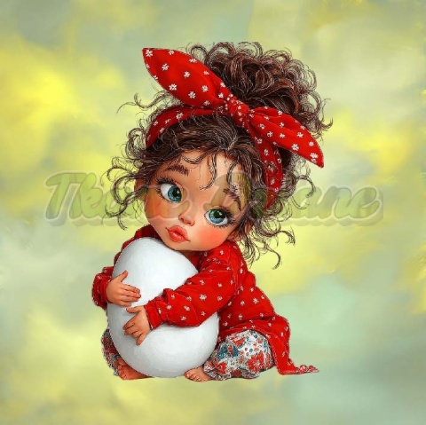 PANEL DRUKOWANY WIELKANOCNA DZIEWCZYNKA NR 2