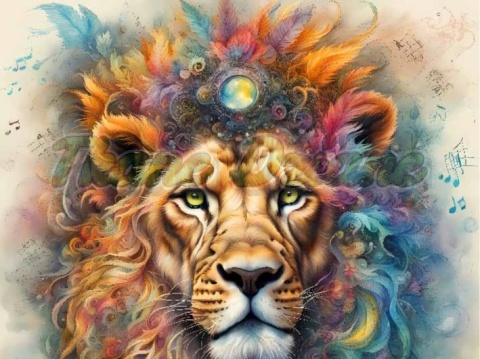 PANEL DRUKOWANY KOLOROWY LEW NR 1