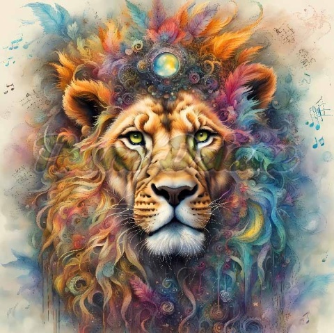 PANEL DRUKOWANY KOLOROWY LEW NR 1