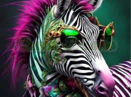 PANEL DRUKOWANY KOLOROWE ZWIERZĘTA- ZEBRA NR 3