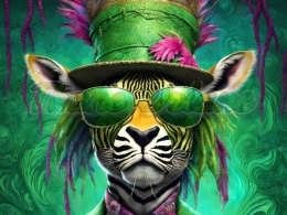 PANEL DRUKOWANY KOLOROWE ZWIERZĘTA- ZEBRA NR 4