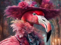 PANEL DRUKOWANY KOLOROWE ZWIERZĘTA- FLAMING NR 8