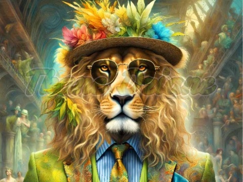 PANEL DRUKOWANY KOLOROWY LEW NR 5