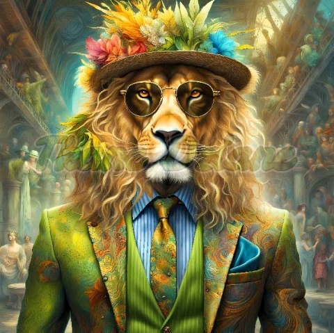 PANEL DRUKOWANY KOLOROWY LEW NR 5