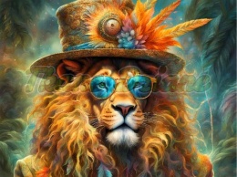 PANEL DRUKOWANY KOLOROWY LEW NR 6