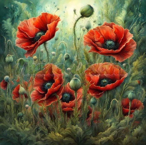 PANEL DRUKOWANY KWIATY NR 24