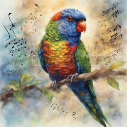 PANEL DRUKOWANY PAPUGA NR 1